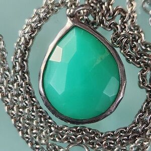 Ippolita Rock Candy Necklace, Sterling Silver, Green Chalcedony, preloved